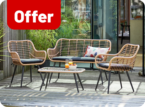 Save 25% on selected garden furniture, with code GARDEN25.