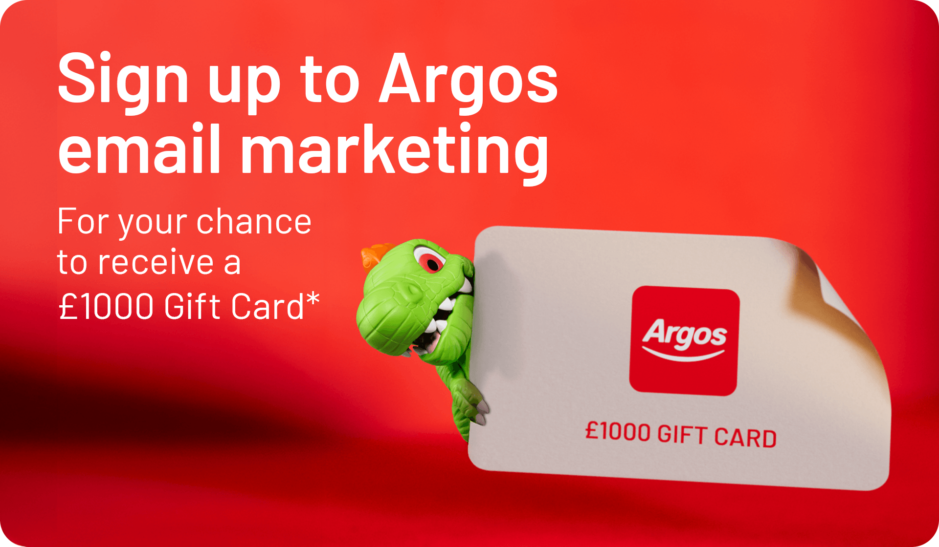 Argos Gift Card event