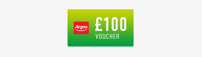 Win 1 of 10 £100 vouchers. Review your recent Argos purchase to be entered into the prize draw *