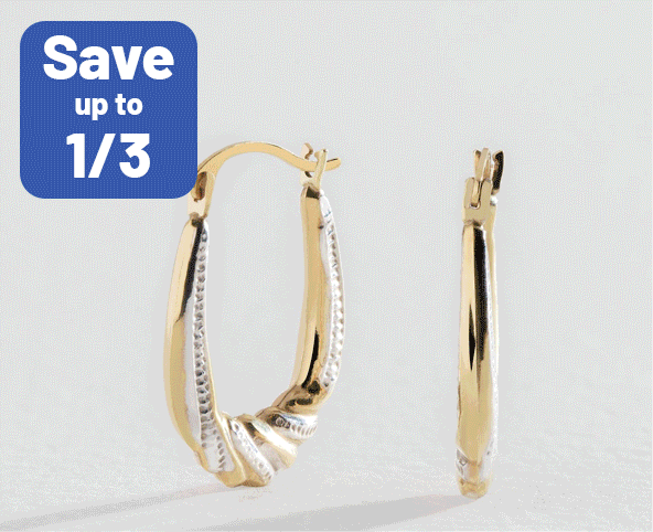 Save up to 1/3 on selected jewellery