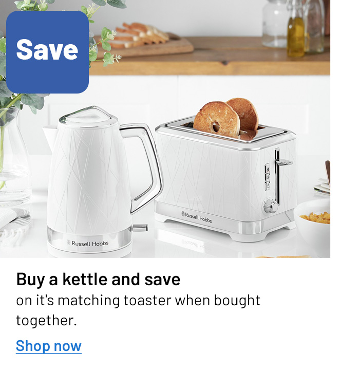 Buy a kettle and save on it's matching toaster