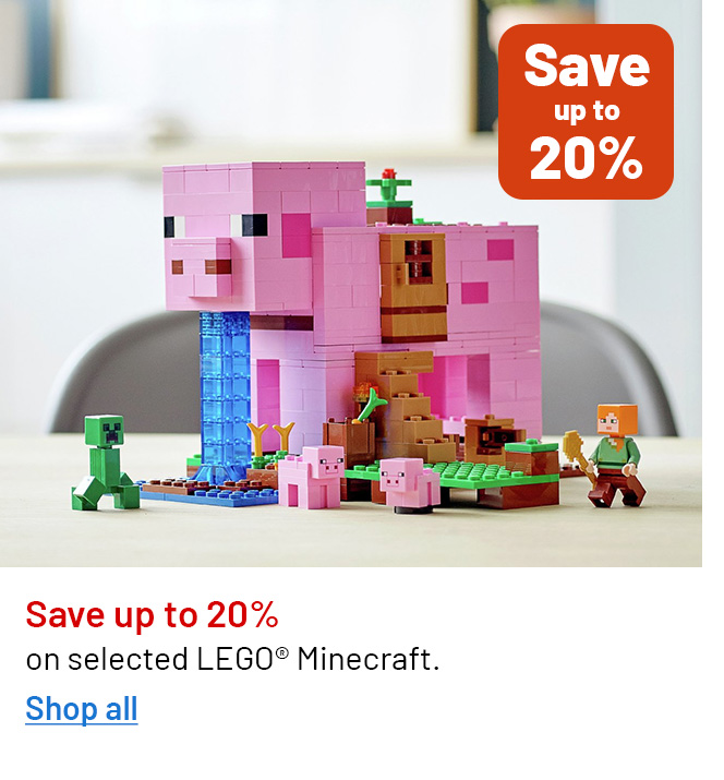 Argos toys orders lego minecraft